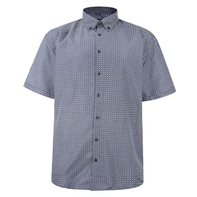 Men's Fitzgerald London Short Sleeve Shirt Plus Size with Trendy Sandy Circles Design