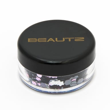Aquarius Beautz Chunky Glitter 10ml pot with 5 gram Glitter, Silver