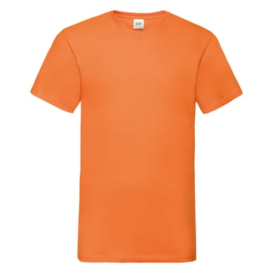 Fruit Of The Loom Valueweight T-shirt für Männer mit V-Ausschnitt, kurzärmlig (Orange)