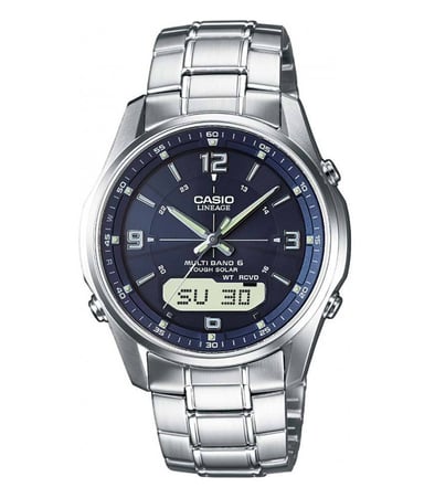 Casio Funkuhr Herren Silber LCW-M100DSE-2AER