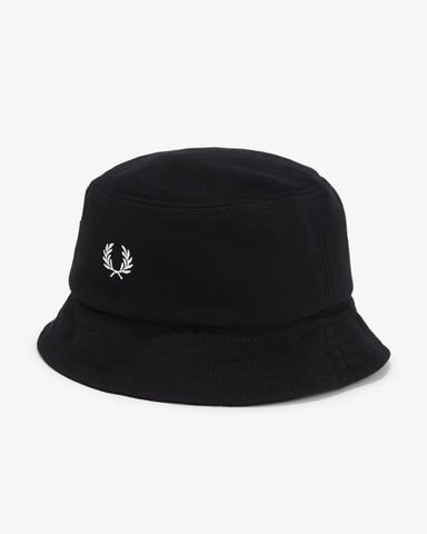 Einkaufen Für Fred Perry Pique Baumwoll-Schwarze Fischerhüte