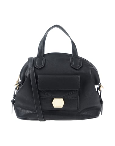 Nenette Black Faux Leather Bucket Bag