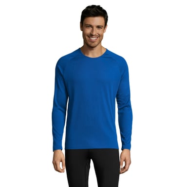 SOLS - T-Shirt für Herren - Sport Langärmlig (Königsblau)