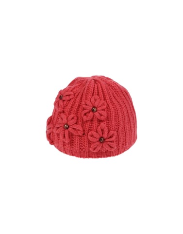 Aletta Fuchsia Girls' Wool Beanie