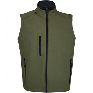 SOLS Herren Rallye Soft Shell Bodywarmer Jacke (Dunkelgrün)