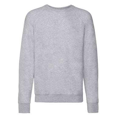 Fruit of the Loom - Sweatshirt für Herren/Damen Unisex Raglanärmel (Grau meliert)