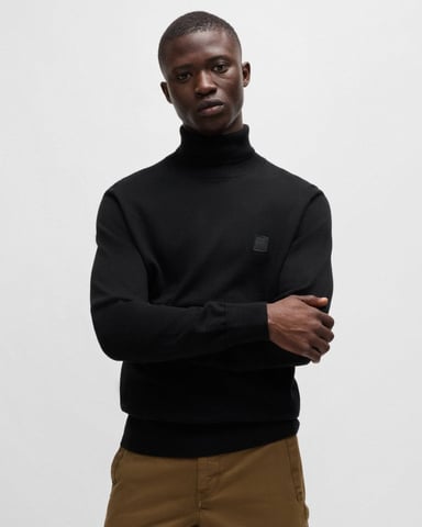 BOSS Orange Akiro Mens Funnel Neck Jumper