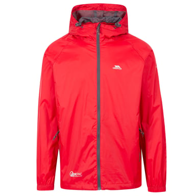 Trespass Erwachsene Unisex Qikpac Packaway Wasserdichte Jacke (Rot)