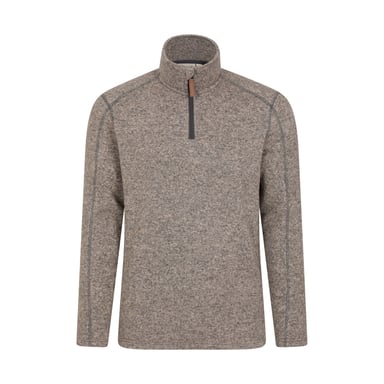 Mountain Warehouse Herren Idris II Half Zip Fleece Top (Beige)
