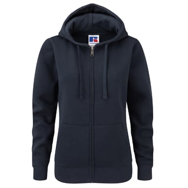 Russell Ladies Premium Authentic Zipped Hoodie (3-Lagen-Gewebe) (French Navy)