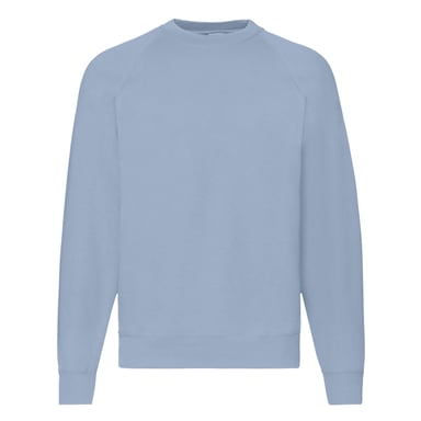 Fruit Of The Loom Herren Raglan-Ärmel Belcoro® Sweatshirt (Mineral Blau)