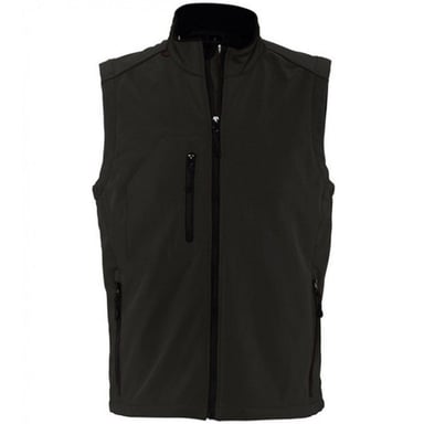 SOLS Herren Rallye Soft Shell Bodywarmer Jacke (Schwarz)