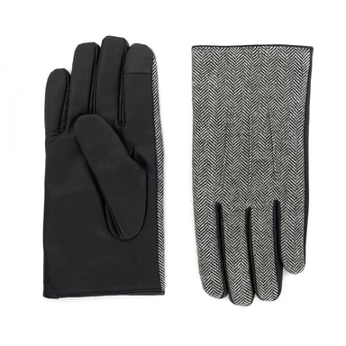 Dune Mens Otlo - Chevron Leather Gloves