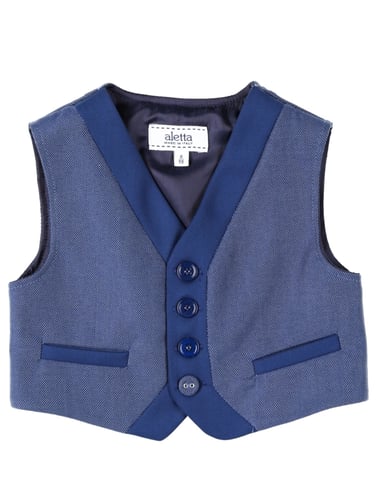 SUITS AND JACKETS Aletta Dark blue Boy Polyester