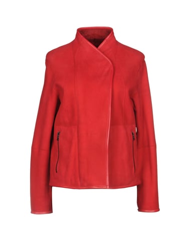 Drome Red Lambskin Leather Jacket
