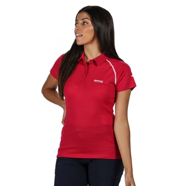 Regatta - "Kalter" Poloshirt für Damen kurzärmlig (Dunkle Kirsche)