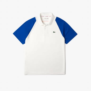 Men's Lacoste Tennis Recycled Polyester Polo Shirt in Multi colour