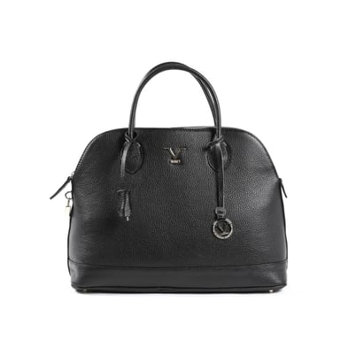 V Italia Damen Handtasche Schwarz BC10880 Dollaro Nero