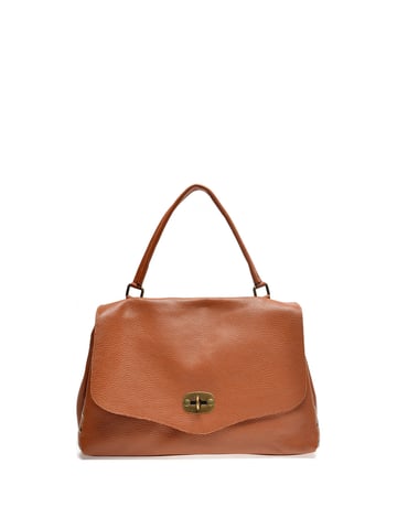 Anna Luchini SS22 AL 1766 Marron Cuir de vachette Sac
