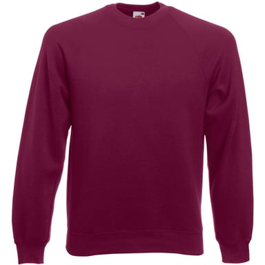 Fruit Of The Loom Herren Raglan-Ärmel Belcoro® Sweatshirt (Burgund)