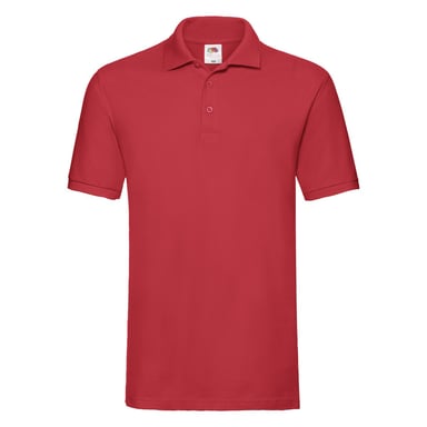 Fruit of the Loom - "Premium" Poloshirt für Herren (Rot)