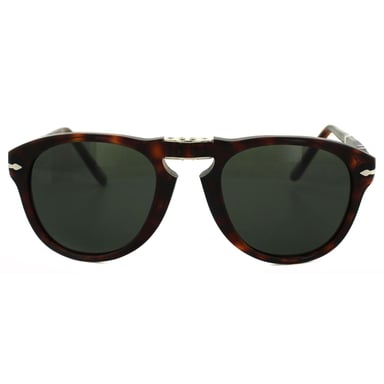 Persol Wrap Herren Havanna Kristall Grün Sonnenbrille