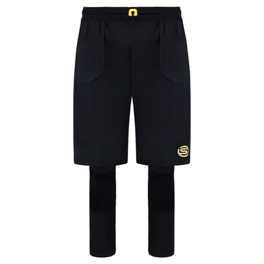Skins Series-5 Travel & Recovery Black Men 2in1 Strumpfhosen mit Shorts SF00500399001