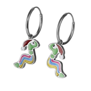 Orphelia 'Schlange' Tropfenohrringe aus 925er Sterlingsilber für Kinder - Silber ZO-7454