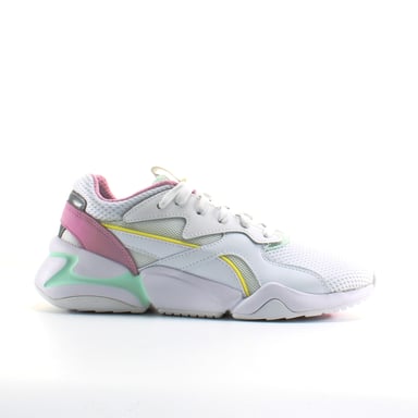 Puma Nova Mesh White Synthetic Womens Schnürungstrainer 369655 03