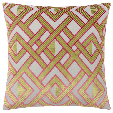 Paoletti Henley Velvet Jacquard Cushion Cover