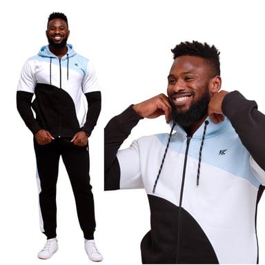Mens Kam Two Piece Tracksuit Hoodie & Jogger Set