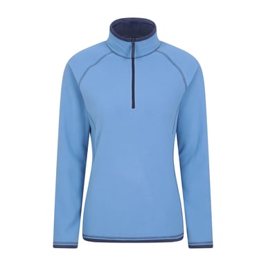 Mountain Warehouse - "Montana" Fleece-Oberteil mit halbem Reißverschluss für Damen (Dunkelblau)