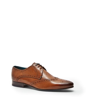 Chaussures Richelieu en cuir, fauve Hosei par Ted Baker