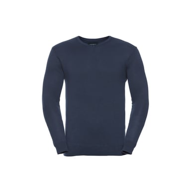 Russell Collection - Sweatshirt V-Ausschnitt für Herren (Dunkelblau)