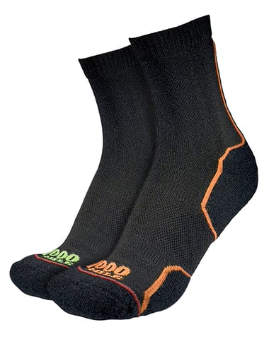 1000 Mile - Herren Trail Repreve Einlagige Atmungsaktive Lauf-Sportsocken - Schwarz / Neon
