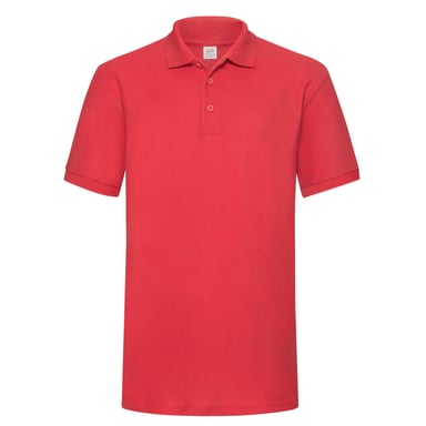 Fruit of the Loom - Poloshirt Schwere Qualität für Herren (Rot)