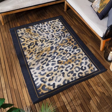 Paoletti Leopardis Leopard Printed Indoor/Outdoor Rug