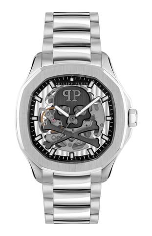 Philipp Plein $keleton $pectre Silber Herren Armbanduhr PWRAA0223