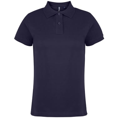 Asquith & Fox - Unifarbenes Poloshirt - Damen (Marineblau)