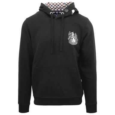Aquascutum Branded Hood Schwarzer Hoodie