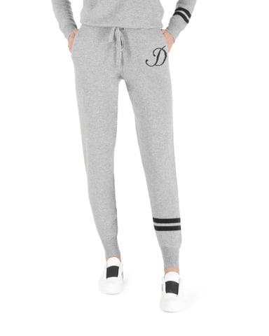 Pantalon De Survãªtement En Cachemire Crown Of Edinburgh Morningside Gris D