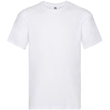 Fruit Of The Loom Herren Original T-Shirt mit kurzen Ärmeln (weiß)