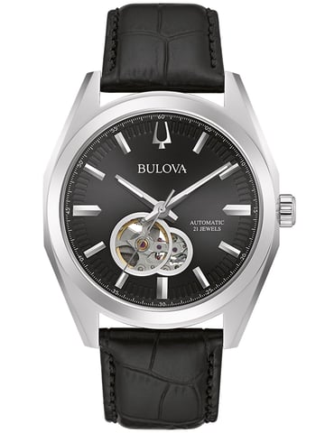 Bulova Surveyor Schwarz Herren Armbanduhr 96A273
