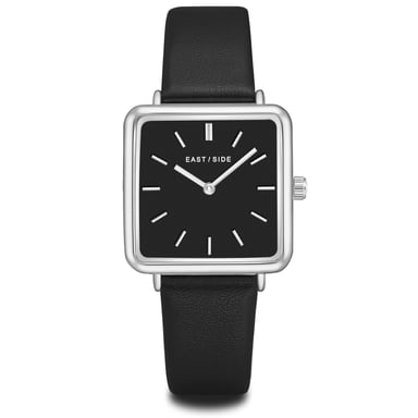 Eastside Female Quartz Silver/Black Genuine Leather Watch