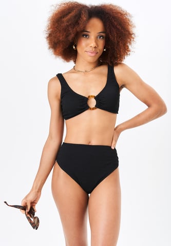 Haut de bikini texturé à anneaux