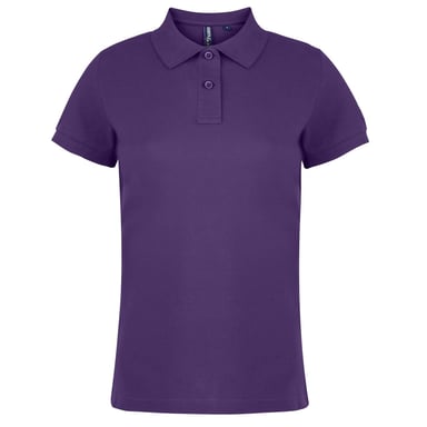 Asquith & Fox - Unifarbenes Poloshirt - Damen (Purpur)