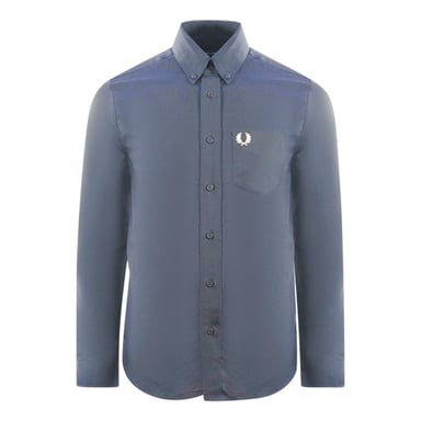 Fred Perry Oxford Carbon Blau Freizeithemd