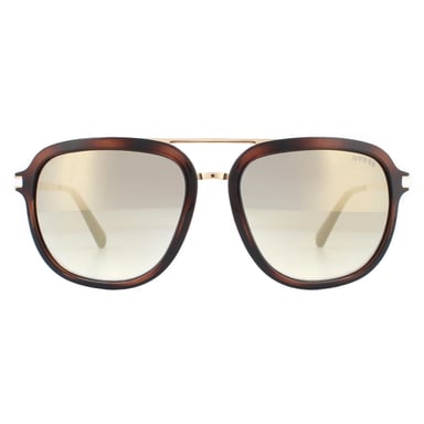 Guess Sonnenbrille GU6965 52C dunkle Havanna rosa Spiegel