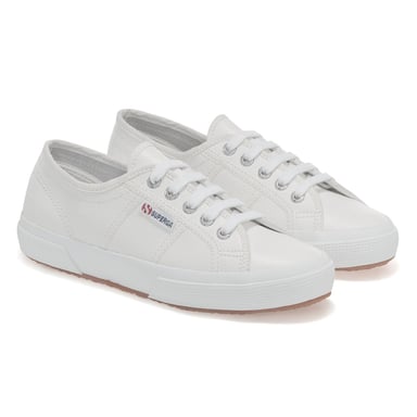 Superga Unisex Erwachsene 2750 Efglu Leder Turnschuhe (Weiß)