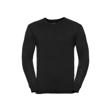 Russell Collection - Sweatshirt V-Ausschnitt für Herren (Schwarz)